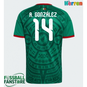 Mexiko Armando Gonzalez #14 Replik Heimtrikot WM 2026 Kurzarm